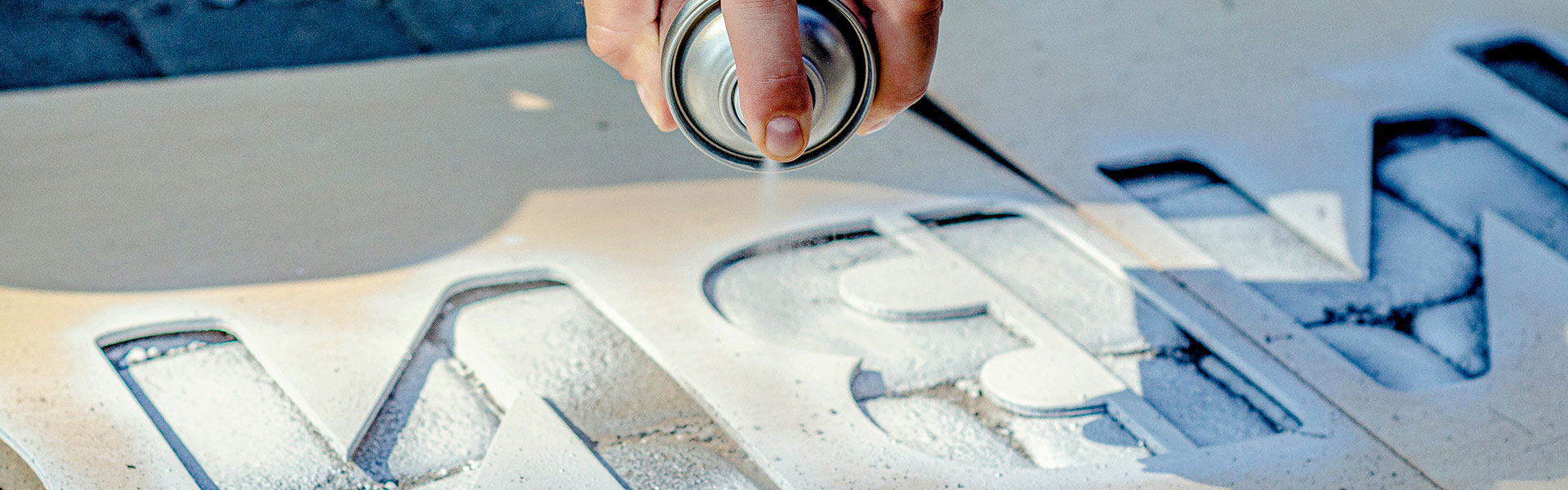 Stencil marking spray paint