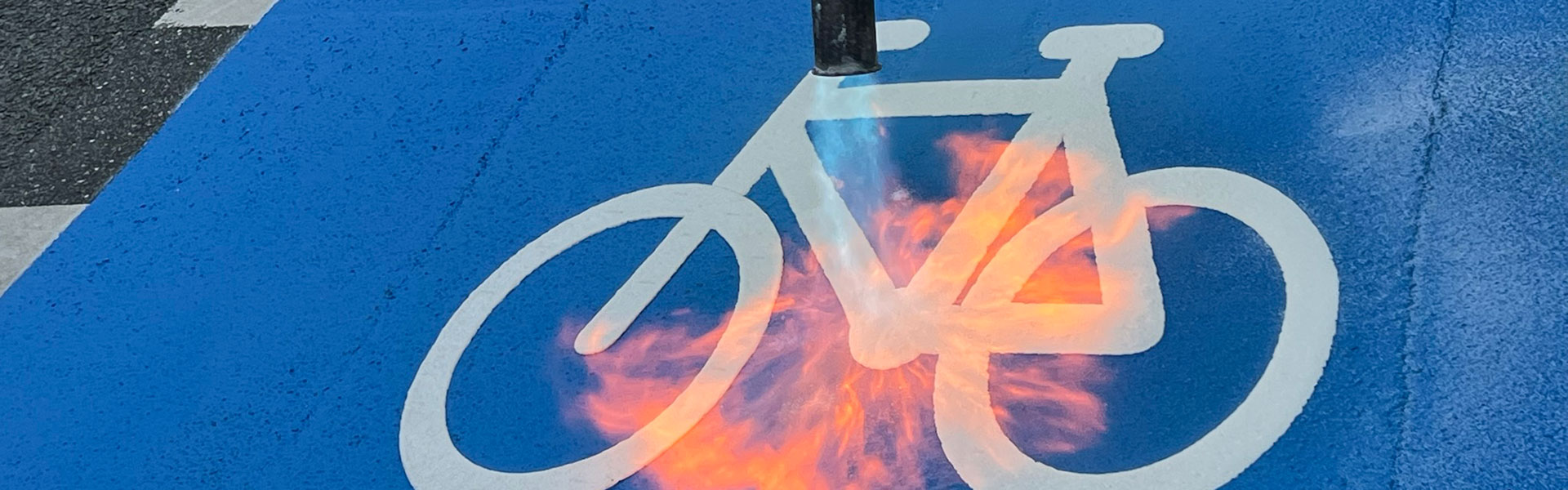 Non Skid Cycle Lane Symbols