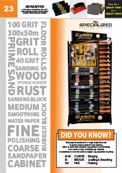 Academy Brushware Abrasives Brochure