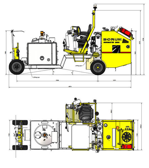 BM 2500 Dimensions