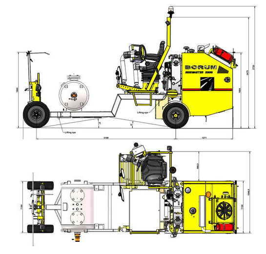 BM 2500 Dimensions
