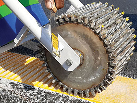 Traffic Line Rib Roller