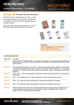 Elcometer 128 Pictorial Surface Standards Brochure