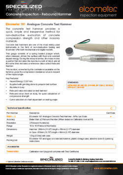 Elcometer 181 Brochure cover