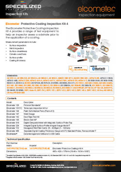 Elcometer Protective Coating Inspection Kit 4 Cover