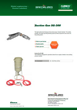 Suction Gun SG - 300 Brochure Cover