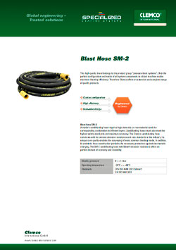 Blast Hose SM-2 Brochure Cover