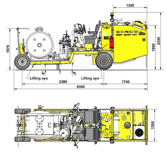 BM 2500 Dimensions