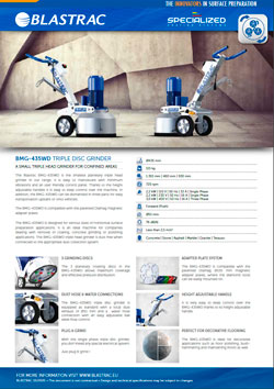 BMG 435WD Planetary Grinder and Polisher Brochure
