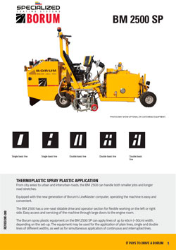 Borum BM 2500 SP Brochure