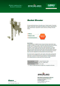 Blast Chamber Bucket Elevator Brochure Cover