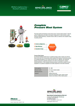 Complete Pressure Blast System Brochure Cover