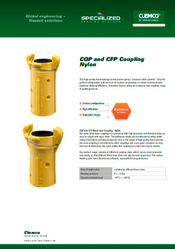 CQP and CFP Blast Hose Coupling – Nylon Brochure Cover