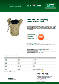 CQT and CFT coupling made of cast iron Brochure Cover