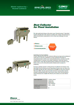 Dust Collector for Fixed Installation Brochure Cover