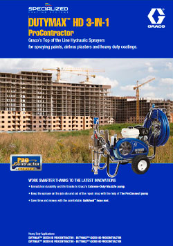 Graco DutyMax HD 3in1 Procontractor Brochure