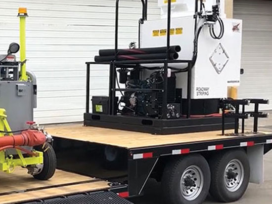 Thermoplastic Paint Trailer