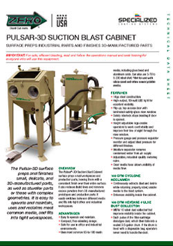 Clemco Pulsar Suction and Pressure Blast Cabinet