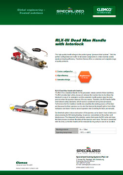 RLX-III Dead Man Handle with Interlock Brochure Cover