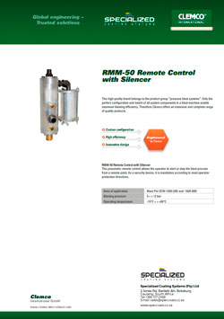 RMM-50 Remote Control with Silencer Brochure Cover