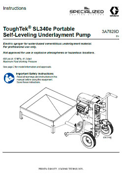 ToughTek SL340e self-leveling Pump Brochure