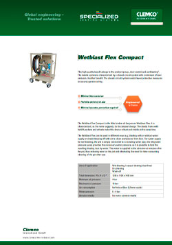 Wet Blast Flex Compact Brochure Cover