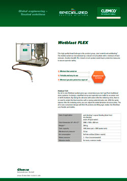 Wet Blast Flex Brochure Cover