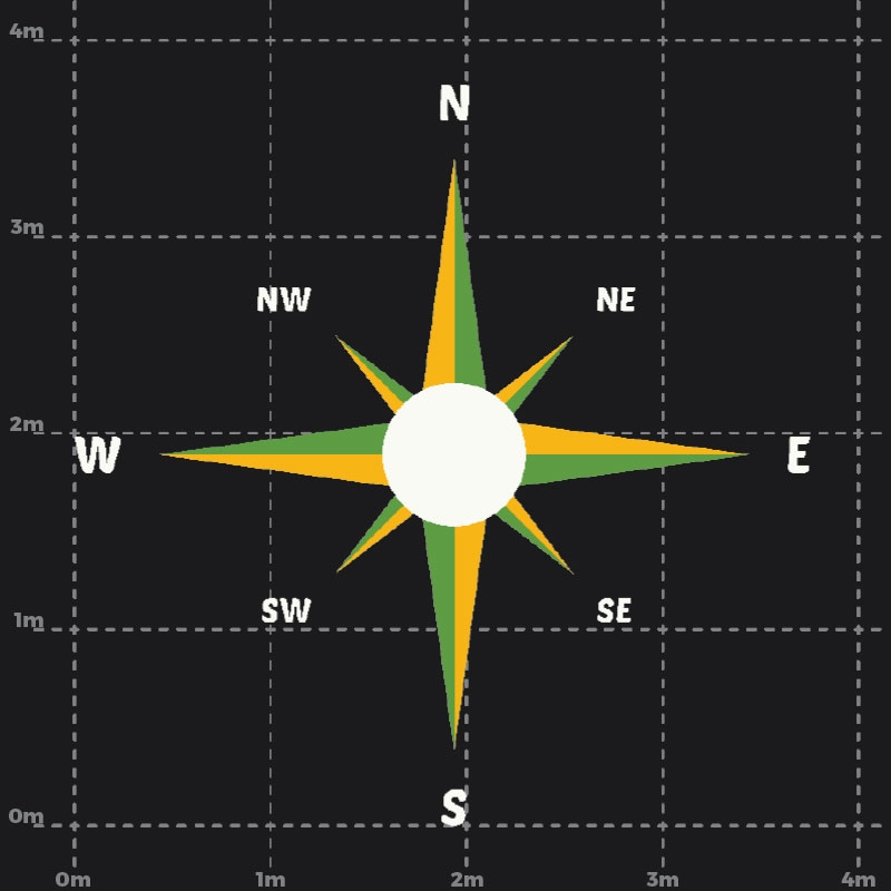 8 Point Compass Playground Marking