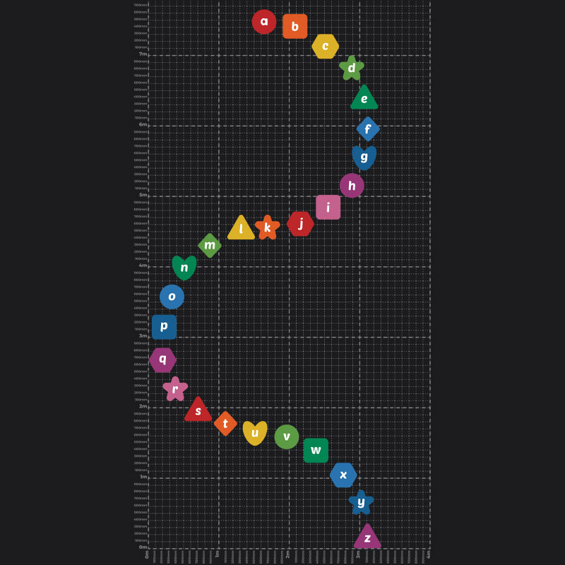 Alphabet Shapes Playground Marking
