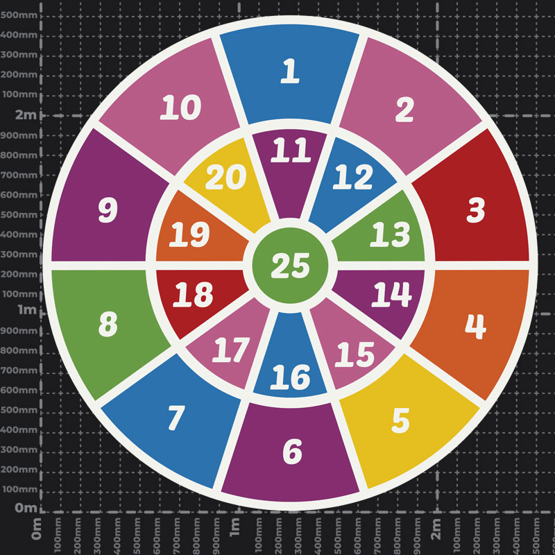 Colourful Target Playground Marking