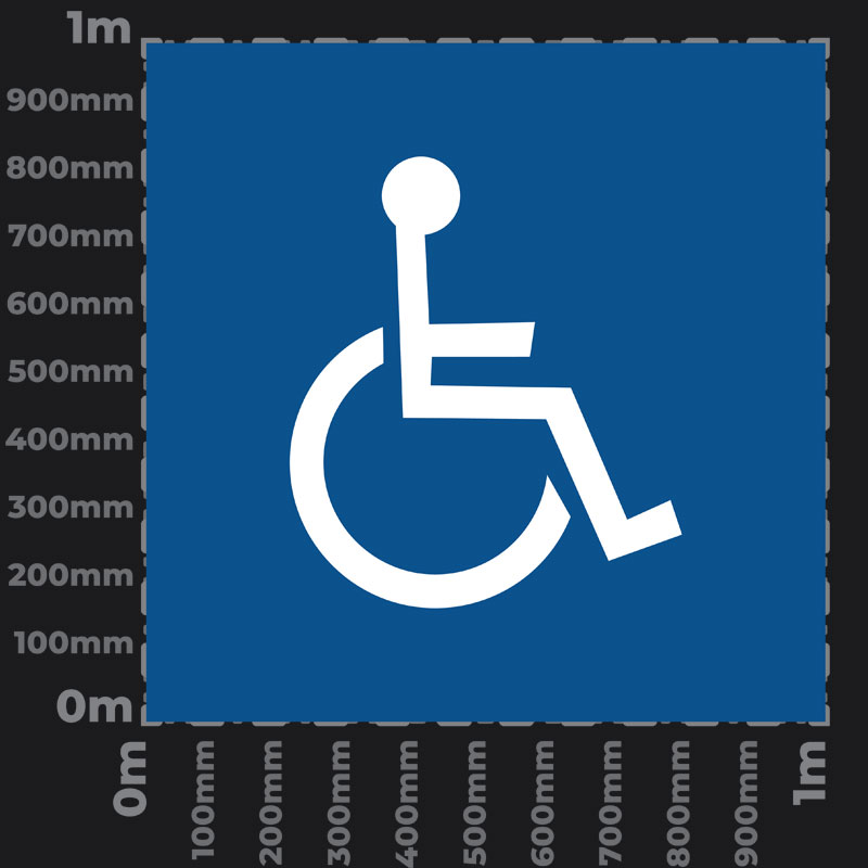 Disabled Parking Bay AU Playground Marking
