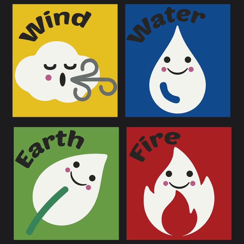 Elements Friend Set x4 AU Playground Marking