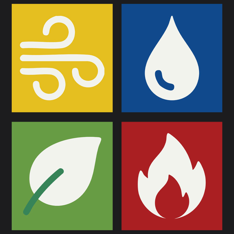 Elements Set x4 AU Playground Marking