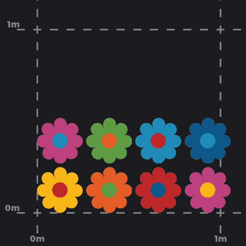 Flower Set Playground Marking