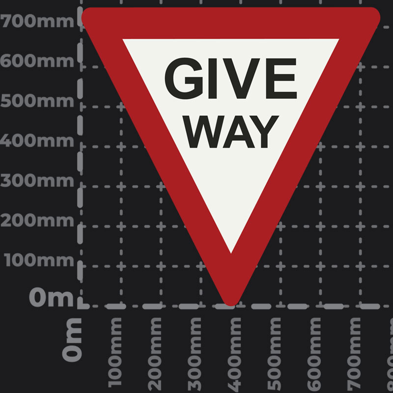 Give Way Sign Playground Marking