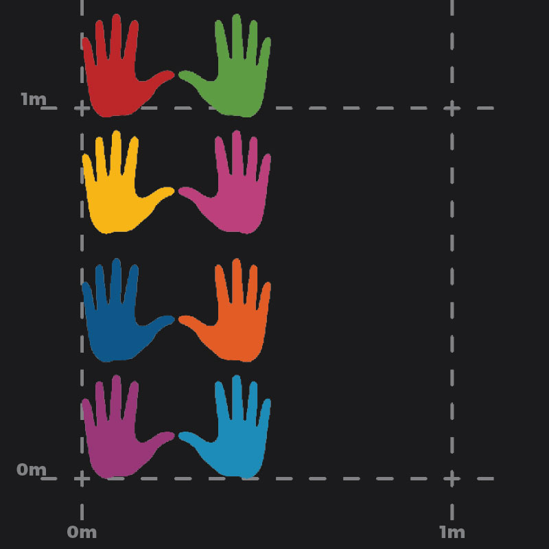 Hand Prints Playground Marking