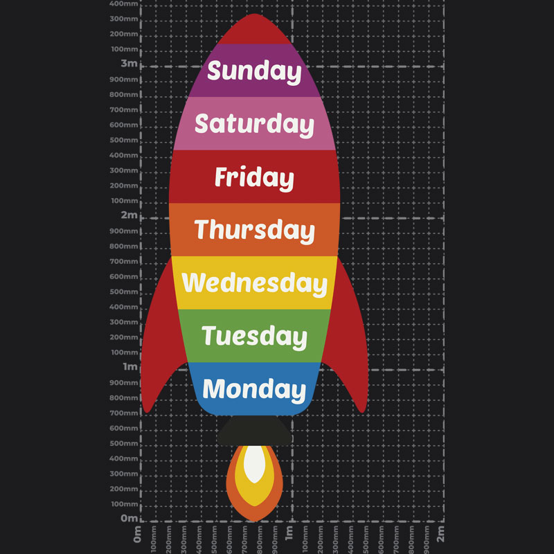 Rocket Week Hopscotch Playground Marking