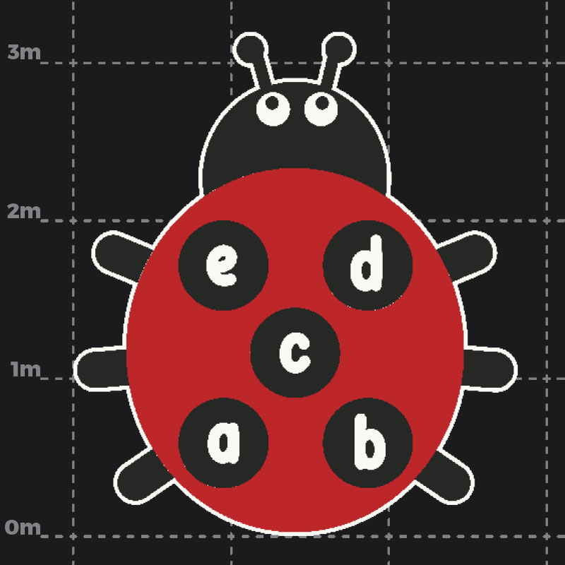 Lady Bug a-e Playground Marking