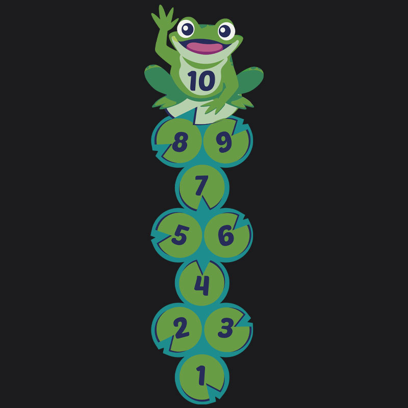 Lilypad Hopscotch Playground Marking