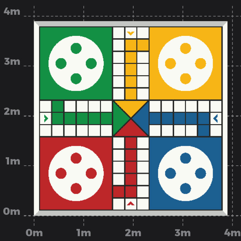 Ludo Game Playground Marking