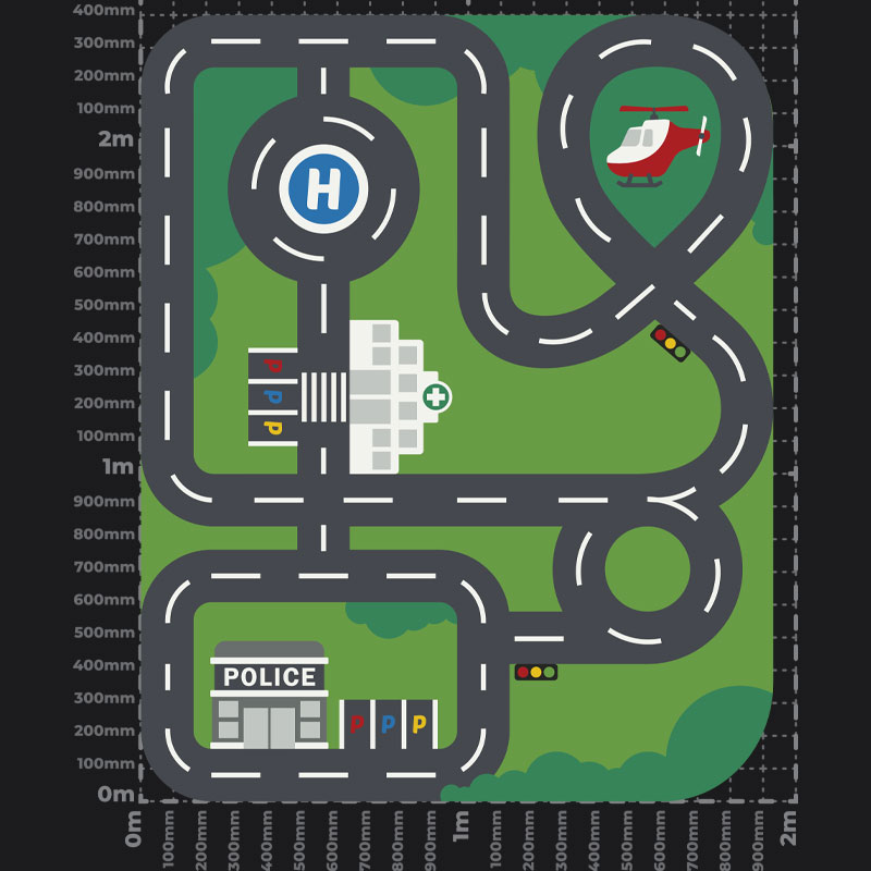 Matchbox Car Track Playground Marking