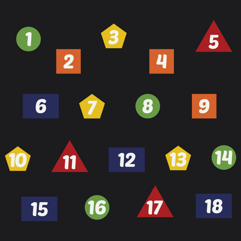 Number Shapes AU Playground Marking