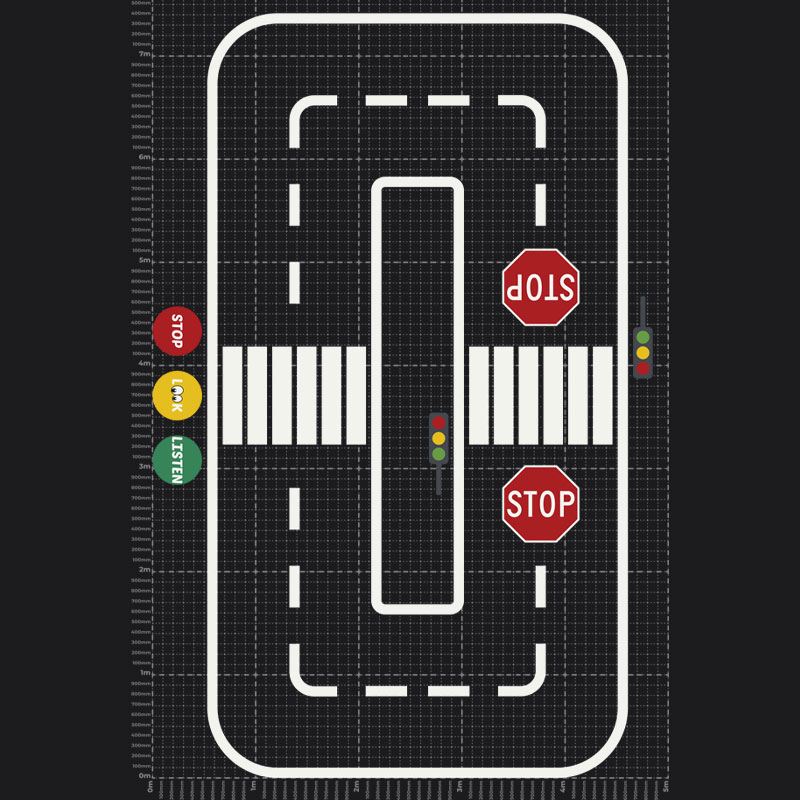 Road Track Playground Marking