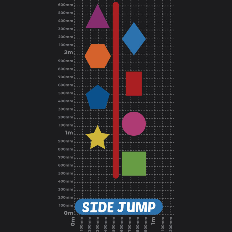 Side Jump Shapes Playground Marking