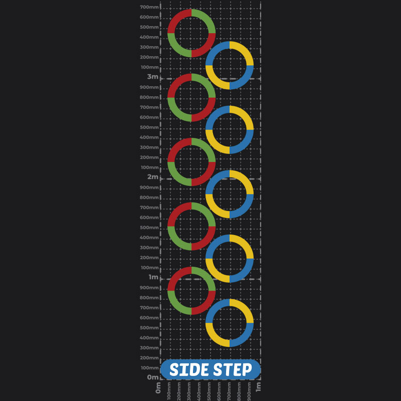 Side Step Circles Playground Marking