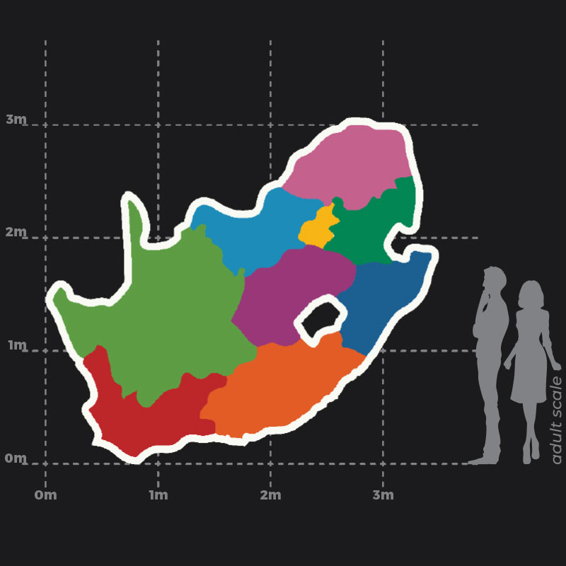 South Africa Map Playground Marking