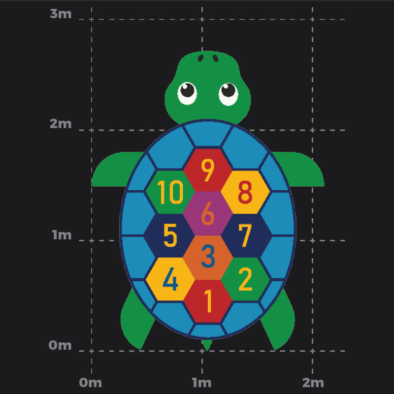 Turtle 1-10 Playground Marking