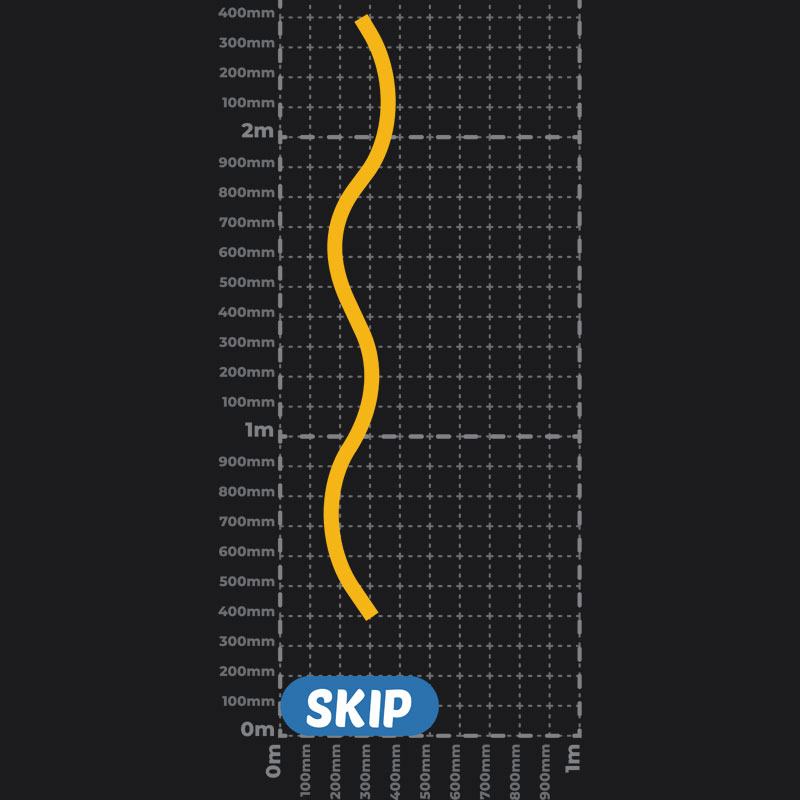 Wavy Skip Line Playground Marking