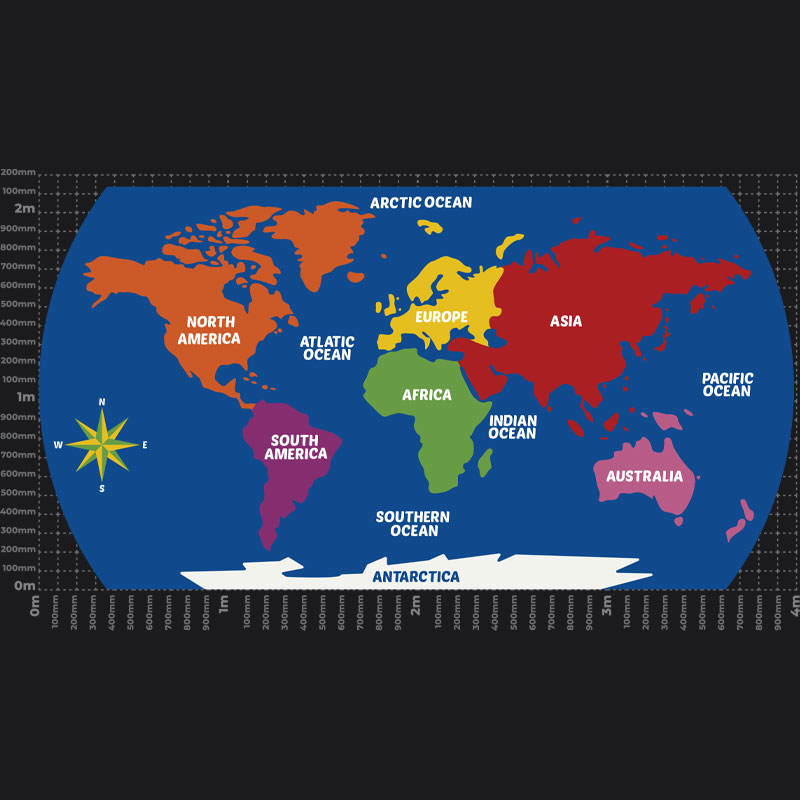 World Map Playground Marking