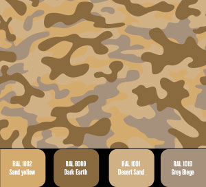 Dune Camouflage Colours